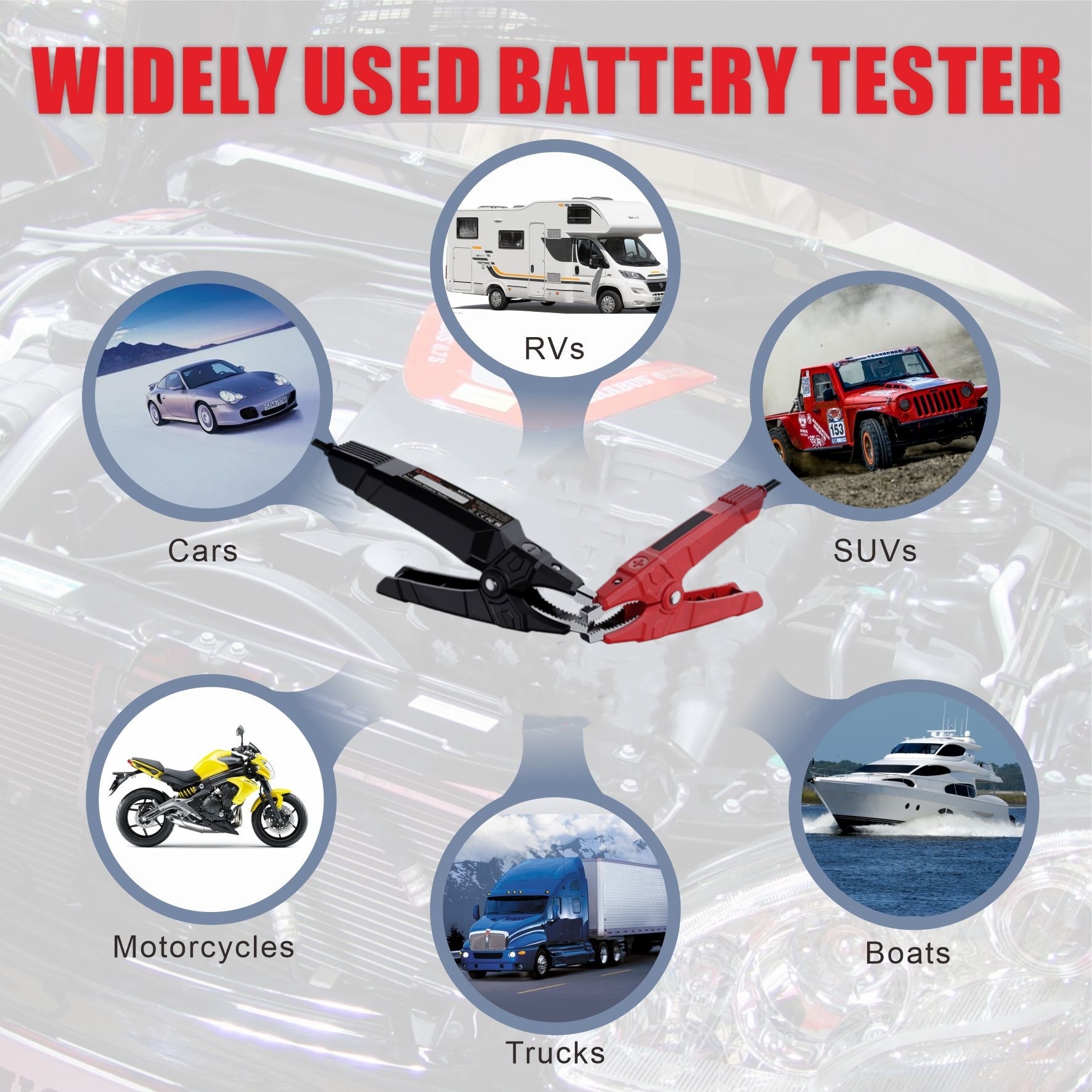 LAUNCH BST 500 Testeur de Batterie de Voiture 12V Automobile